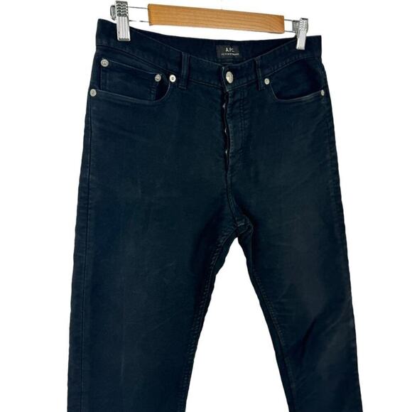 A.P.C.Black Petit New Standard Jeans Button Fly Mens 29 Slim-fit Stretch Denim - Picture 4 of 16